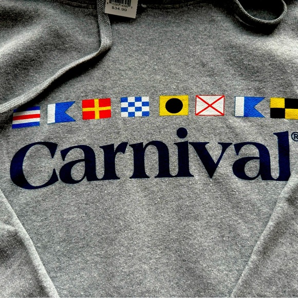 🔥NWT CARNIVAL CRUISE HOODIE - Picture 2 of 6